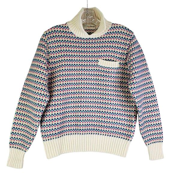 L.L. Bean Multicolor Patterned Sweater - Picture 3 of 11